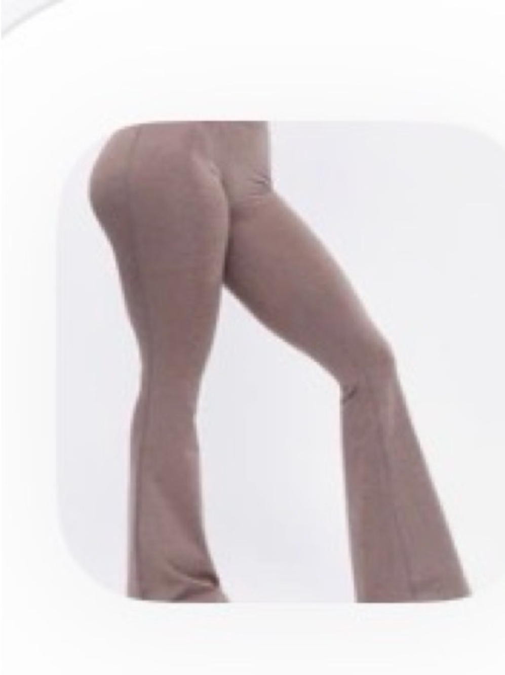 BuffBunny Flare Leggings - Chai Dream Heather Fabric